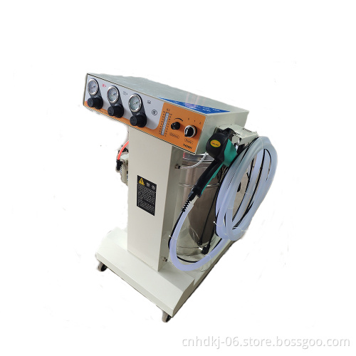 Powder machine for paint system electrostatic powder coating